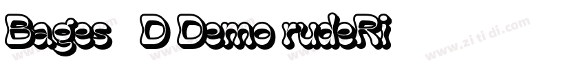 Bages 3D Demo rudeRi字体转换
